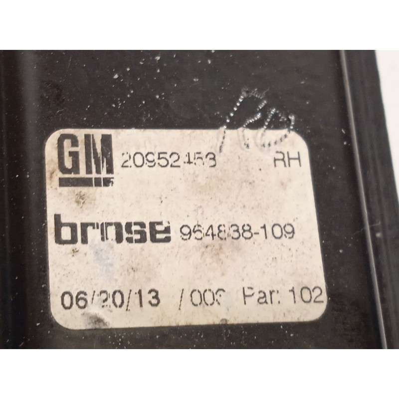 Recambio de elevalunas delantero derecho para opel insignia berlina selective referencia OEM IAM 20952453 20951582 