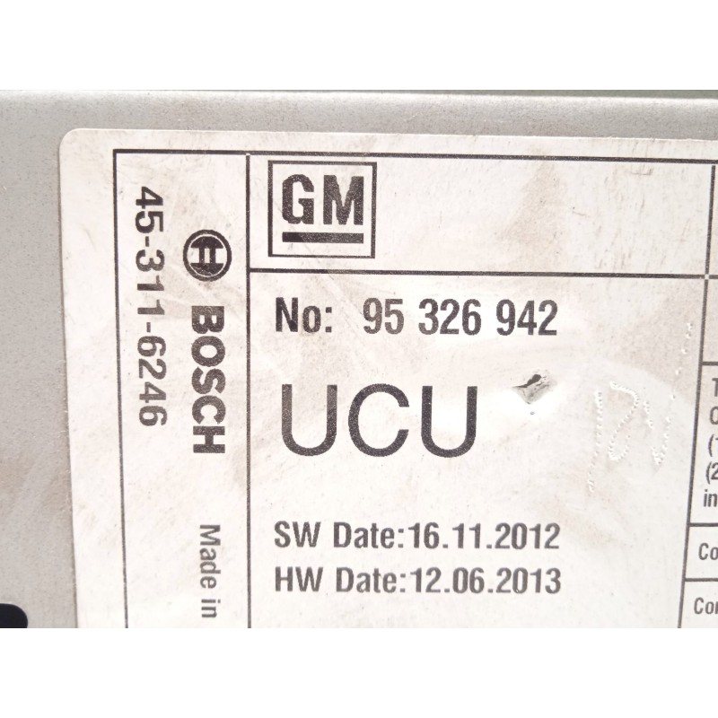 Recambio de sistema navegacion gps para opel insignia berlina selective referencia OEM IAM 95326942  