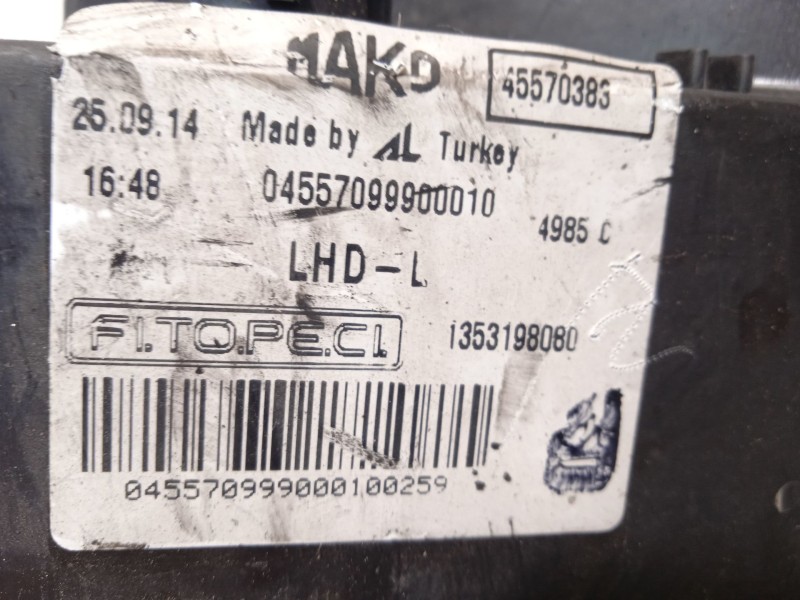 Recambio de faro izquierdo para peugeot bipper tepee 1.3 16v hdi fap referencia OEM IAM 45570383 1353198080 