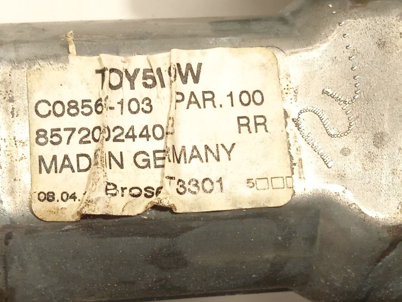 Recambio de elevalunas trasero derecho para toyota auris active referencia OEM IAM 8570202020 6983002430 961919101