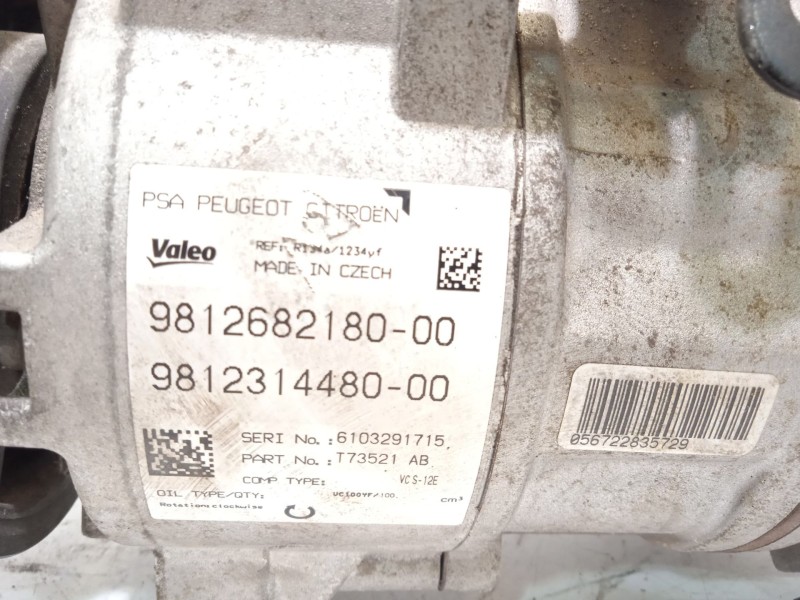 Recambio de compresor aire acondicionado para citroën c4 picasso feel referencia OEM IAM 9812682180 9812314480 