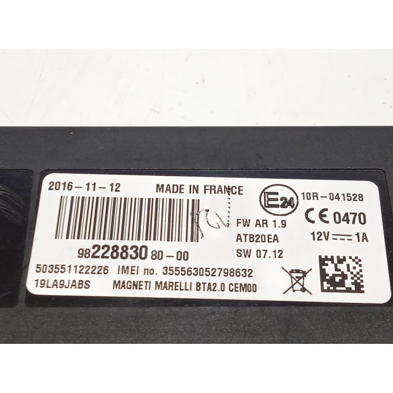 Recambio de modulo electronico para citroën c4 picasso feel referencia OEM IAM 9822883080  
