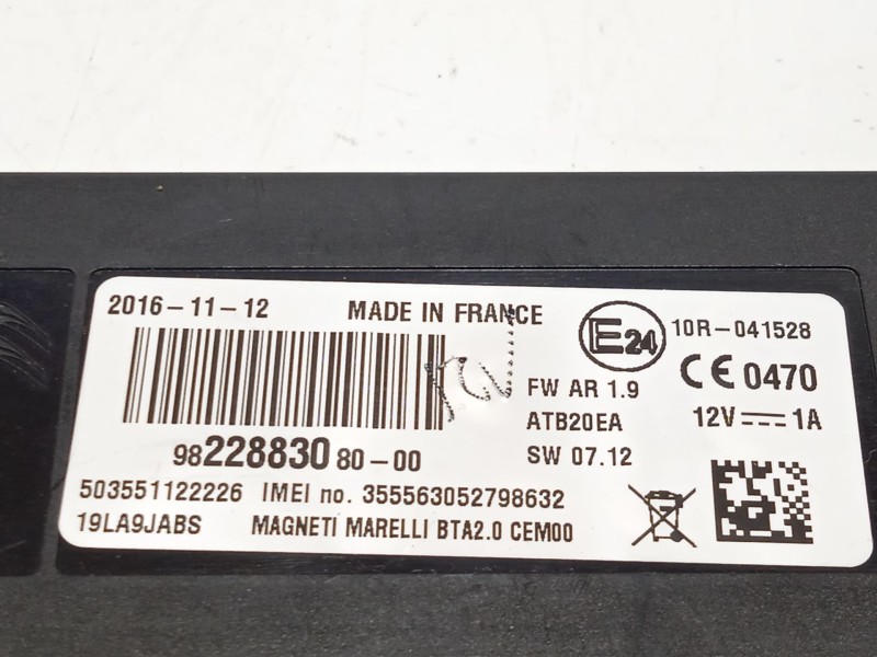 Recambio de modulo electronico para citroën c4 picasso feel referencia OEM IAM 9822883080  