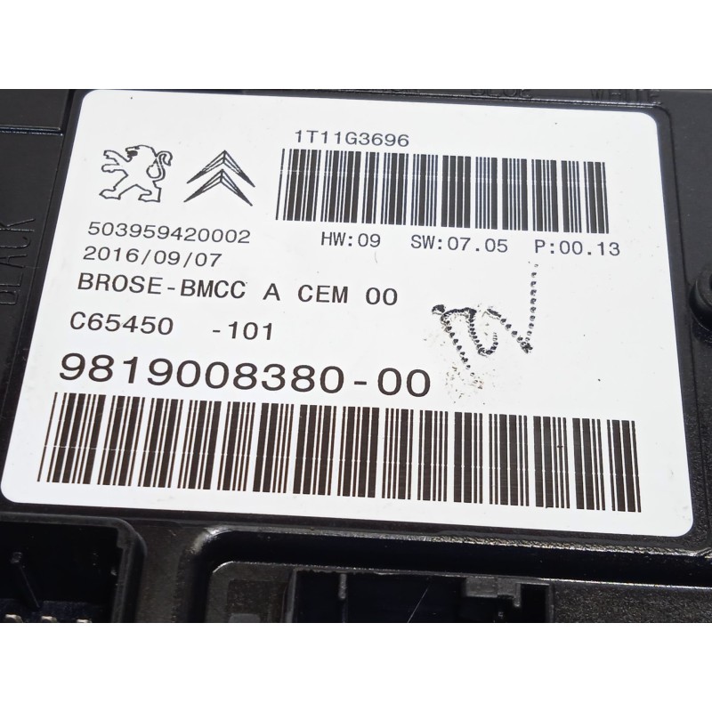 Recambio de modulo electronico para citroën c4 picasso feel referencia OEM IAM 9819008380  