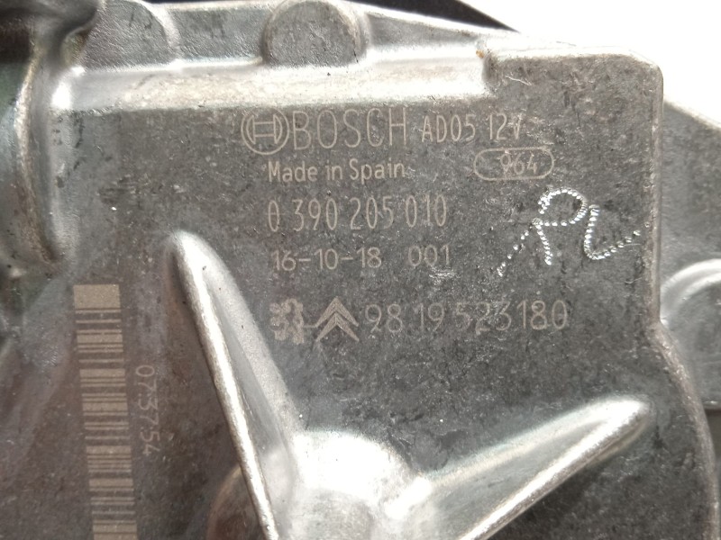 Recambio de motor limpia trasero para citroën c4 picasso feel referencia OEM IAM 9819523180 0390205010 