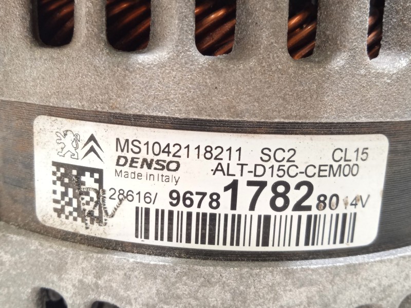 Recambio de alternador para citroën c4 picasso feel referencia OEM IAM 9678178280  