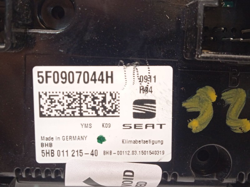 Recambio de mando climatizador para seat leon st (5f8) 2.0 tdi referencia OEM IAM 5F0907044H 5F0907044HYMS 