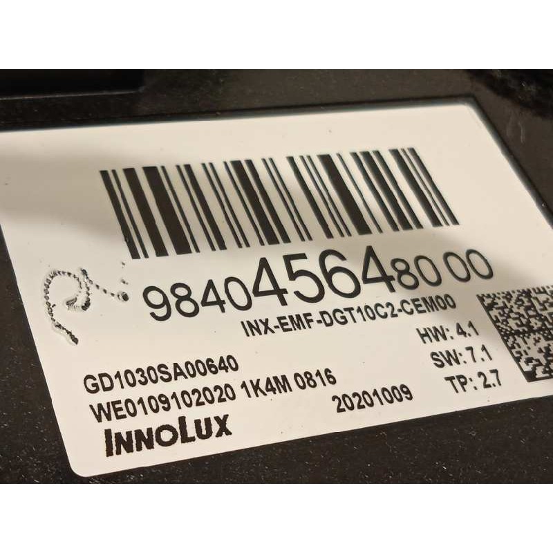 Recambio de pantalla multifuncion para citroën c4 iii 1.2 referencia OEM IAM 9840456480  9834063280