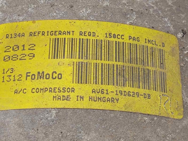 Recambio de compresor aire acondicionado para land rover evoque pure referencia OEM IAM AV6119D629DB LR056300 LR041117