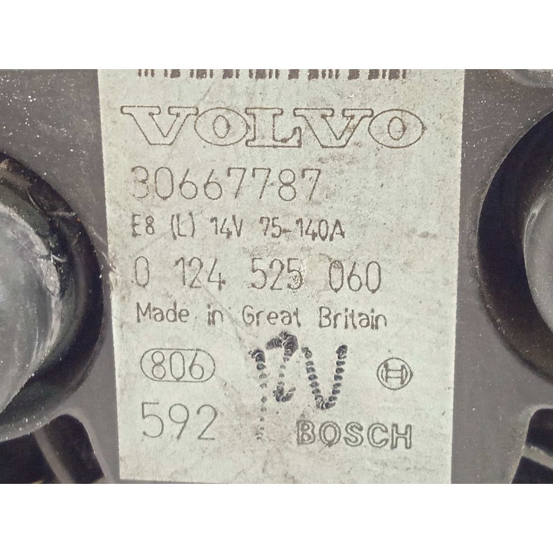 Recambio de alternador para volvo xc90 2.4 diesel cat referencia OEM IAM 30667787  0124525060