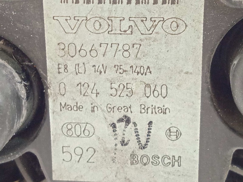 Recambio de alternador para volvo xc90 2.4 diesel cat referencia OEM IAM 30667787  0124525060