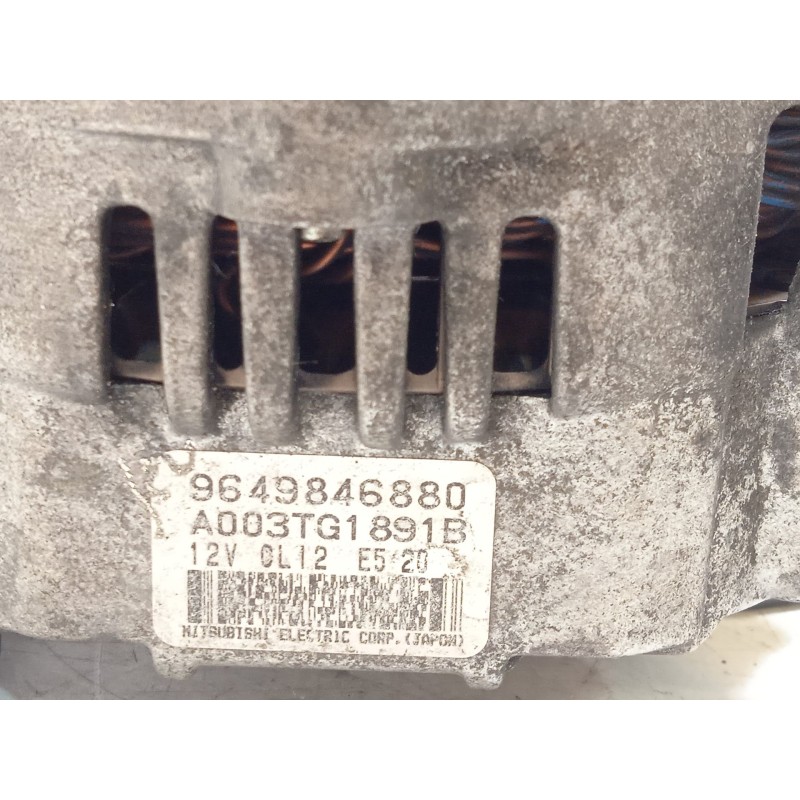 Recambio de alternador para peugeot 407 1.8 16v cat referencia OEM IAM 9649846880 A003TG1891B 
