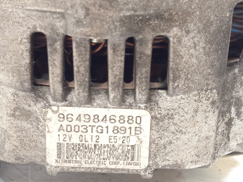Recambio de alternador para peugeot 407 1.8 16v cat referencia OEM IAM 9649846880 A003TG1891B 