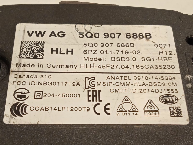 Recambio de modulo electronico para seat ateca (kh7, khp) 2.0 tdi referencia OEM IAM 5Q0907686B  