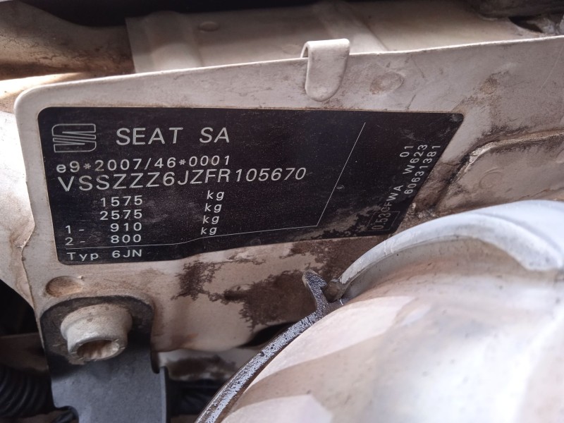 seat ibiza iv (6j5, 6p1) del año 2015