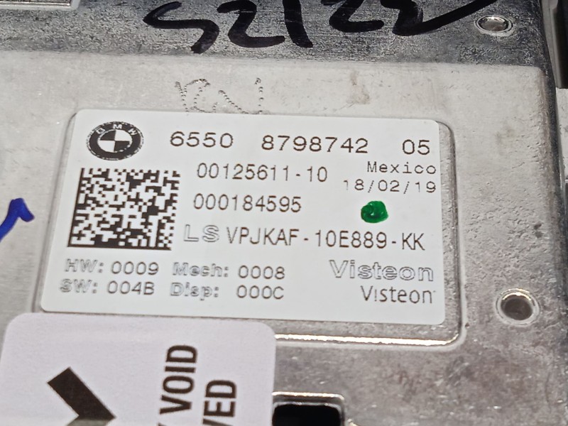 Recambio de pantalla multifuncion para bmw 3 (g20, g80, g28) 320 d referencia OEM IAM 8798742 65508798742 