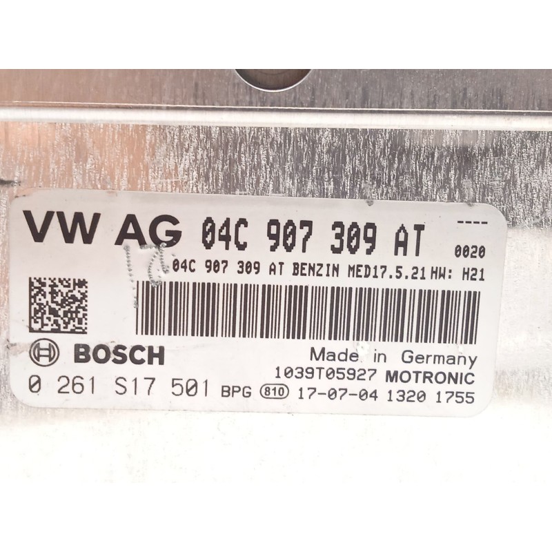 Recambio de centralita motor uce para volkswagen polo 1.0 tsi referencia OEM IAM 04C907309AT  0261S17501