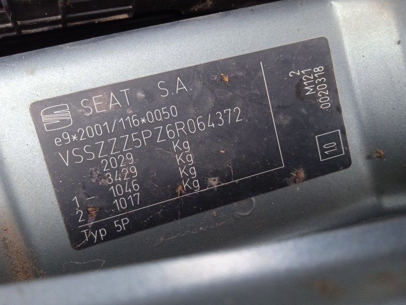 seat toledo iii (5p2) del año 2007