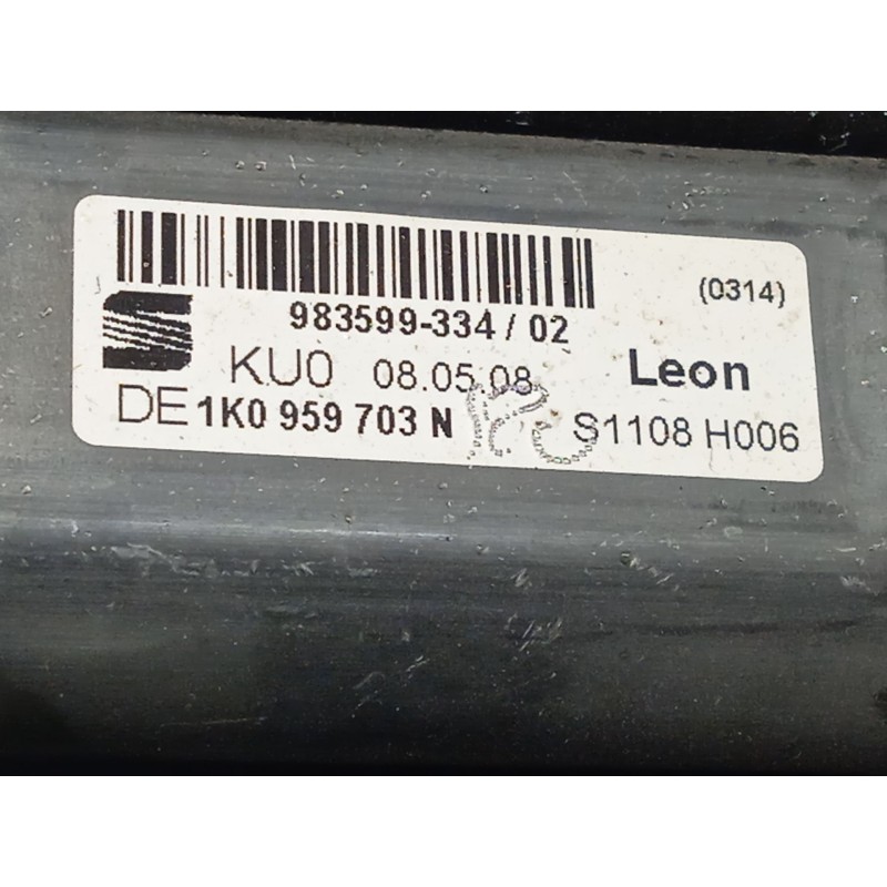 Recambio de elevalunas trasero izquierdo para seat leon (1p1) 1.9 tdi referencia OEM IAM 1K0959703N  