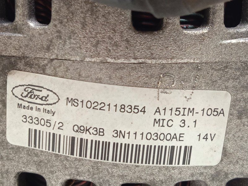 Recambio de alternador para ford focus berlina (cap) trend referencia OEM IAM 3N1110300AE MS1022118354 