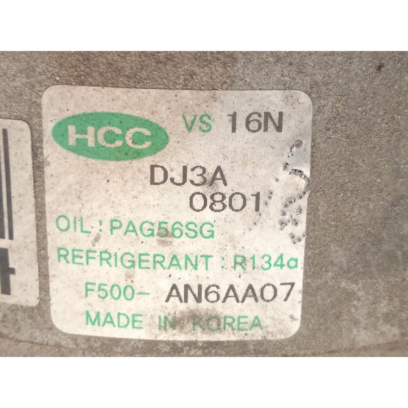 Recambio de compresor aire acondicionado para hyundai i30 classic referencia OEM IAM 977012H002 F500AN6AA07 