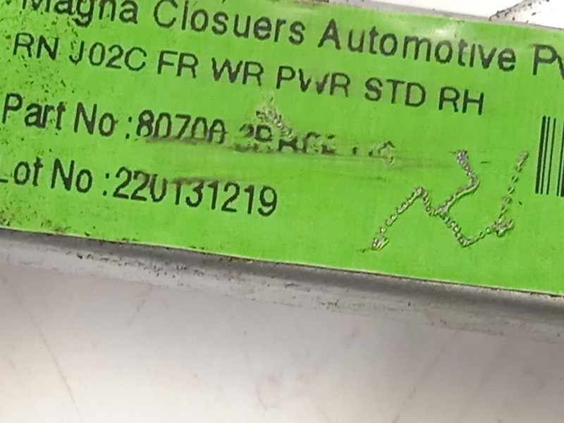 Recambio de elevalunas delantero derecho para nissan note acenta referencia OEM IAM 807003BB0A 827301HB1A 807003BB0AUC