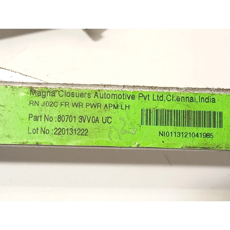 Recambio de elevalunas delantero izquierdo para nissan note acenta referencia OEM IAM 807013VV0A 807311HB2A 807013VV0AUC