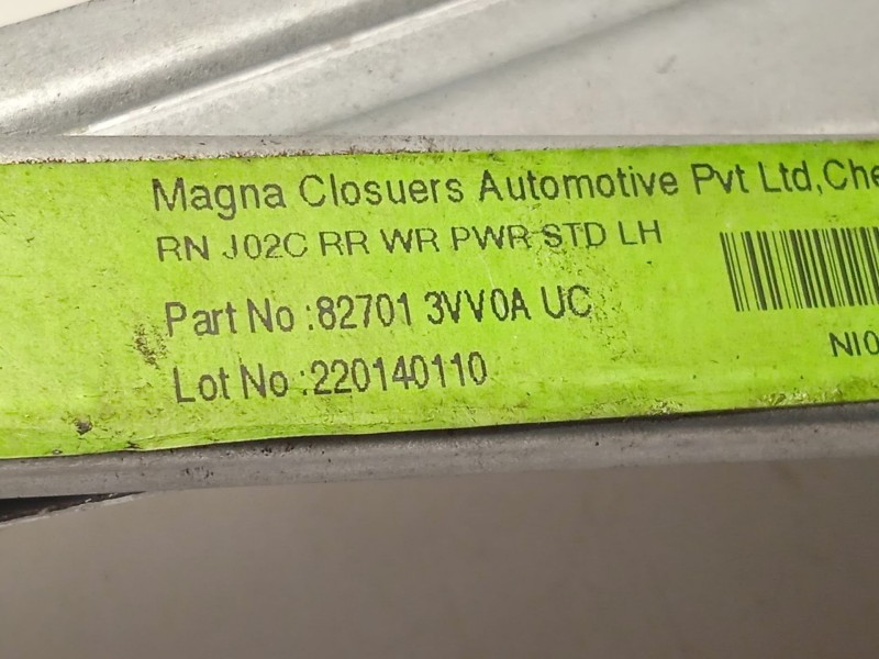 Recambio de elevalunas trasero izquierdo para nissan note acenta referencia OEM IAM 827013VV0A 827301HB1A 827013VV0AUC