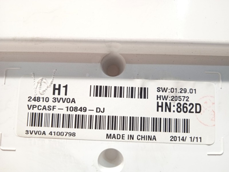 Recambio de cuadro instrumentos para nissan note acenta referencia OEM IAM 248103VV0A VPCASF10849DJ 
