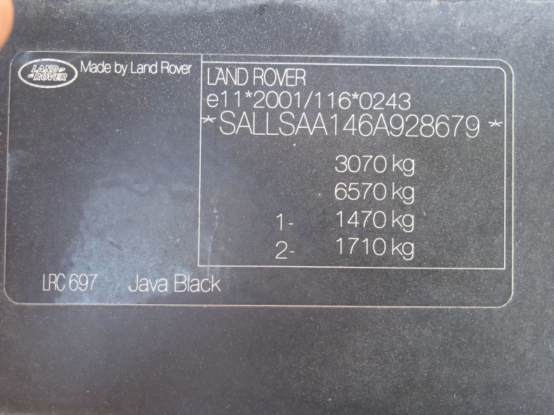 land rover range rover sport i (l320) del año 2005