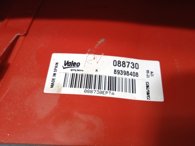 Recambio de piloto trasero derecho para citroën xsara picasso (n68) 1.6 hdi referencia OEM IAM 89398408 6351T2 