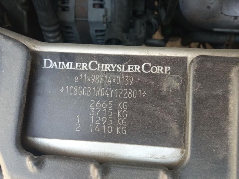 chrysler voyager iv (rg, rs) del año 2004