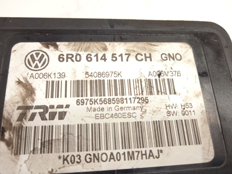 Recambio de abs para seat toledo iv (kg3) 1.0 tsi referencia OEM IAM 6R0614517CH A006K139 54086975K
