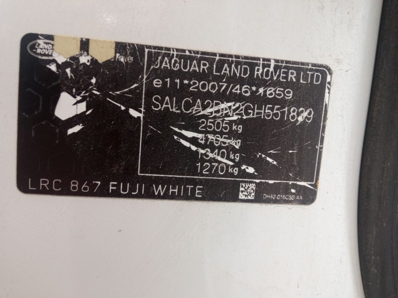 land rover discovery sport (l550) del año 2015