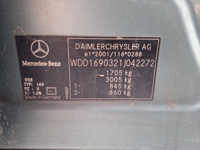 mercedes-benz clase a (w169) del año 2004