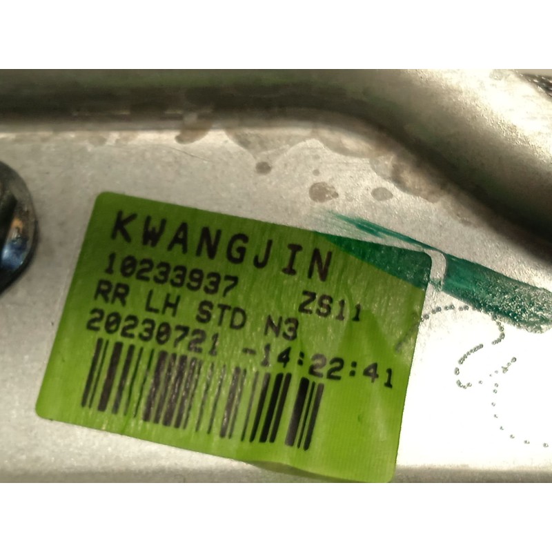 Recambio de elevalunas trasero izquierdo para mg mg zs suv 1.5 vti referencia OEM IAM 10233937  