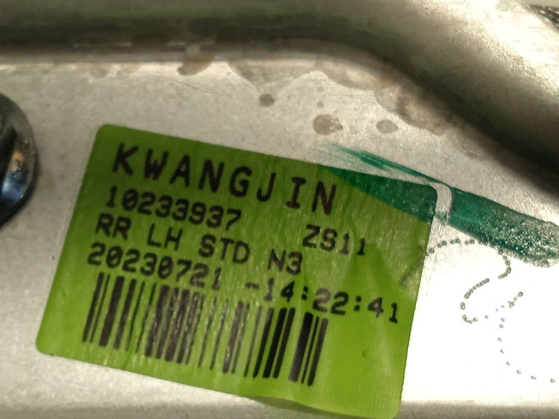 Recambio de elevalunas trasero izquierdo para mg mg zs suv 1.5 vti referencia OEM IAM 10233937  