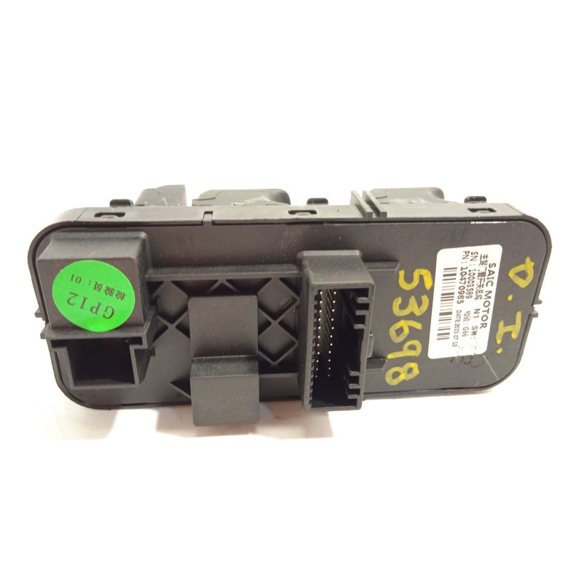 Recambio de mando elevalunas delantero izquierdo para mg mg zs suv 1.5 vti referencia OEM IAM 10470985  