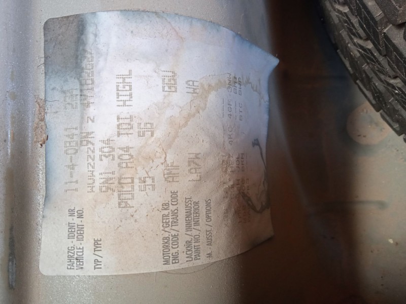 volkswagen polo (9n_, 9a_) del año 2004