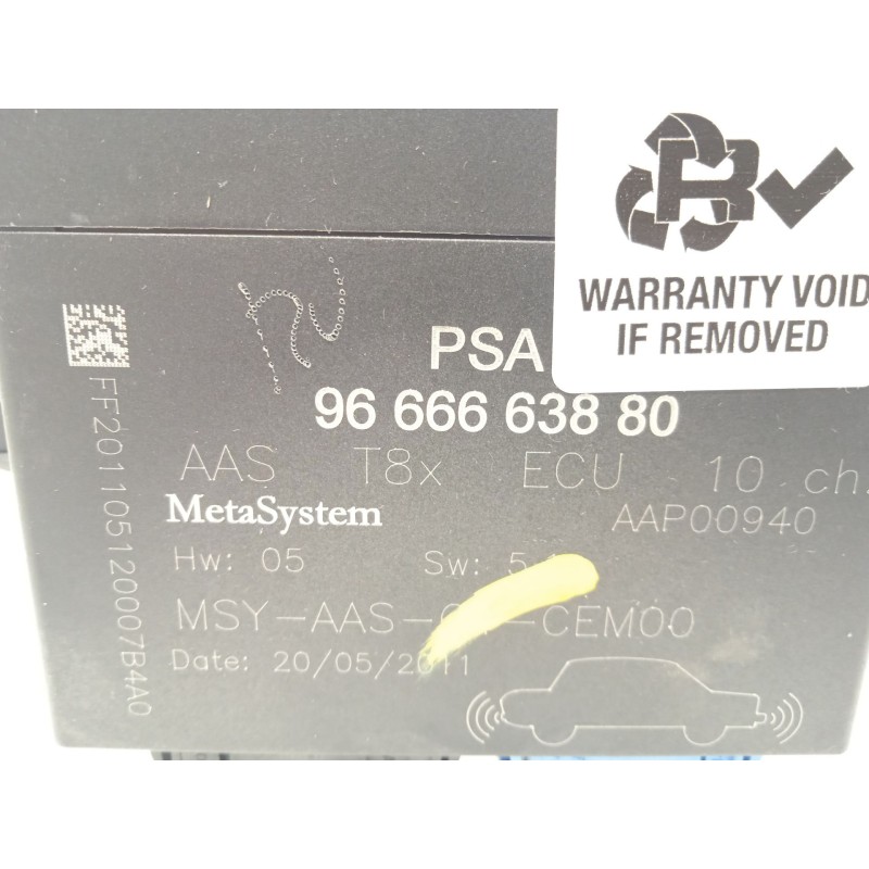 Recambio de modulo electronico para peugeot 5008 1.6 hdi fap referencia OEM IAM 9666663880  
