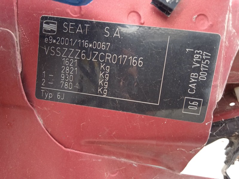 seat ibiza iv sc (6j1, 6p5) del año 2011