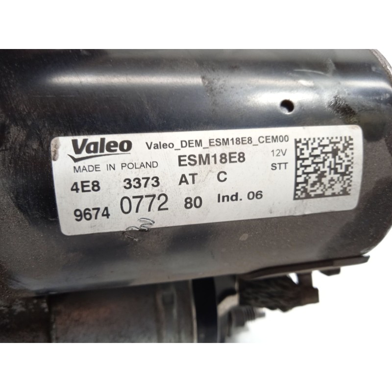 Recambio de motor arranque para peugeot 208 allure referencia OEM IAM 9674077280  ESM18E8