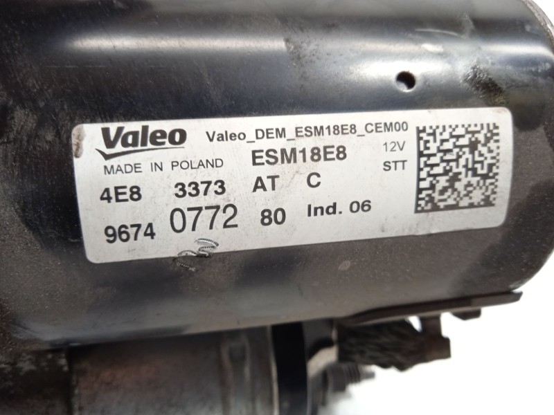 Recambio de motor arranque para peugeot 208 allure referencia OEM IAM 9674077280  ESM18E8