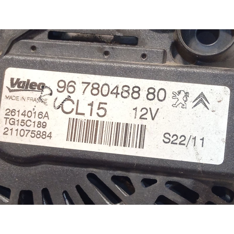 Recambio de alternador para peugeot 5008 1.6 hdi fap referencia OEM IAM 9678048880 TG15C189 