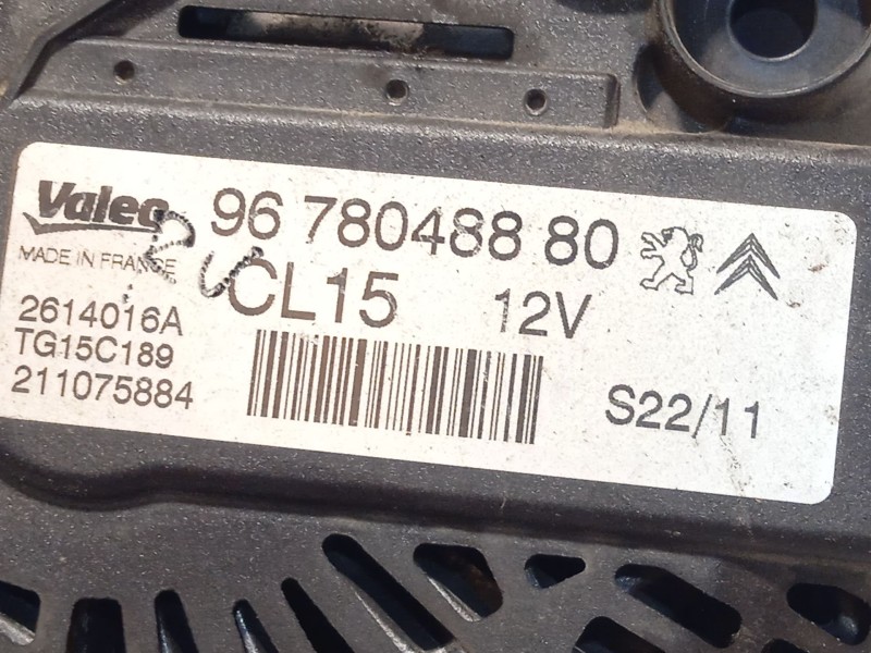 Recambio de alternador para peugeot 5008 1.6 hdi fap referencia OEM IAM 9678048880 TG15C189 