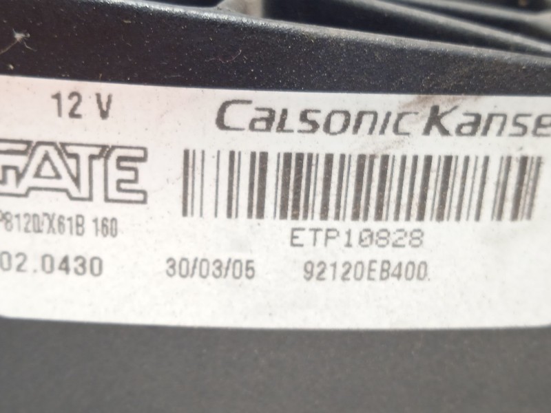 Recambio de electroventilador para nissan pathfinder iii (r51) 2.5 dci 4wd referencia OEM IAM 92120EB400  