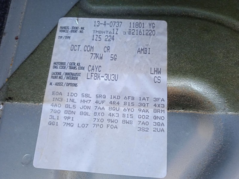 skoda octavia ii combi (1z5) del año 2011