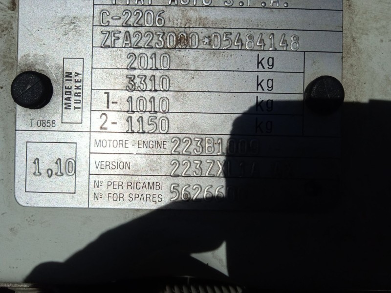 fiat doblo furgoneta/monovolumen (223_) del año 2007