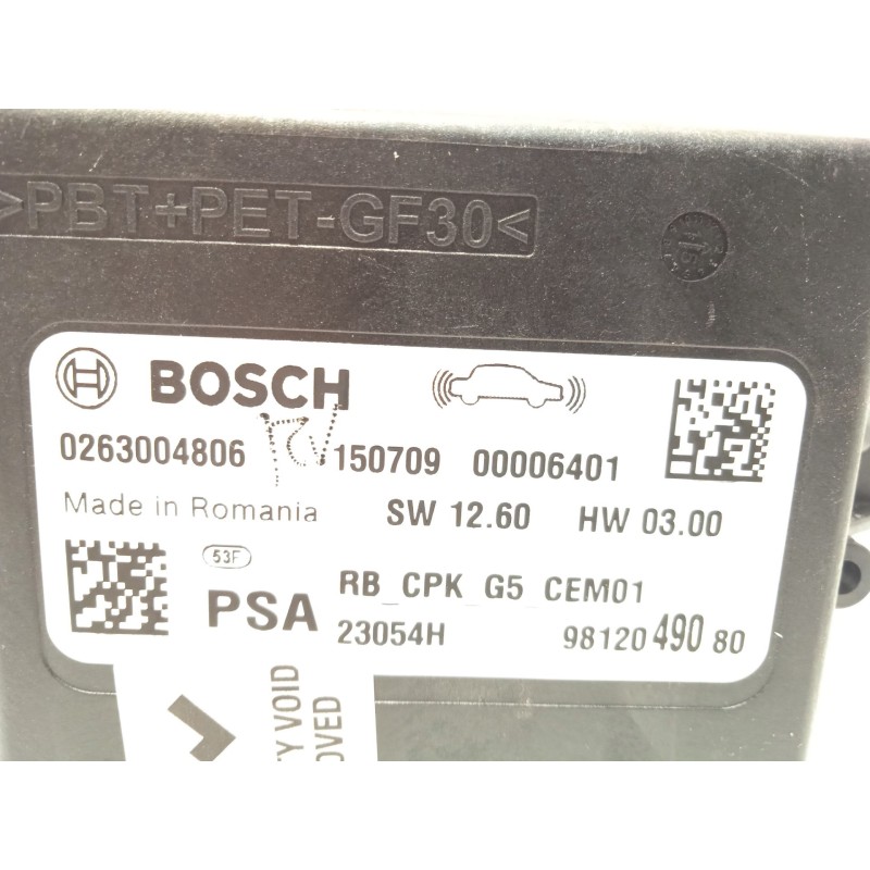 Recambio de modulo electronico para peugeot 508 i (8d_) 1.6 bluehdi 120 referencia OEM IAM 9812049080 0263004806 