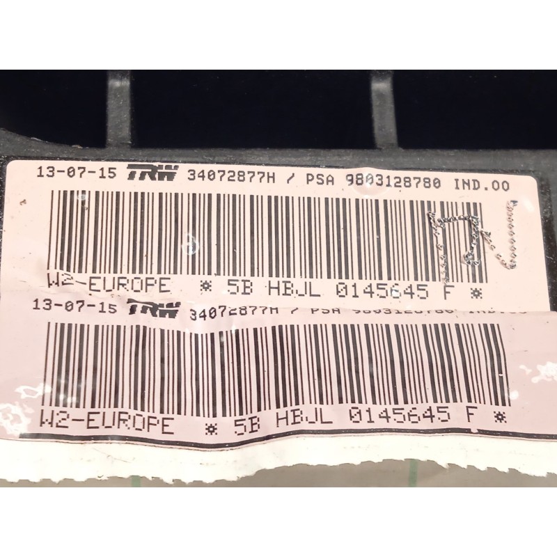 Recambio de airbag delantero derecho para peugeot 508 i (8d_) 1.6 bluehdi 120 referencia OEM IAM 9803128780  